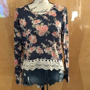 Floral Rue 21 crop top